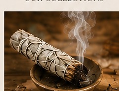 Ritual smoke bundle with incense